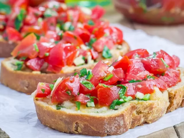 Bruschetta con pomodorini