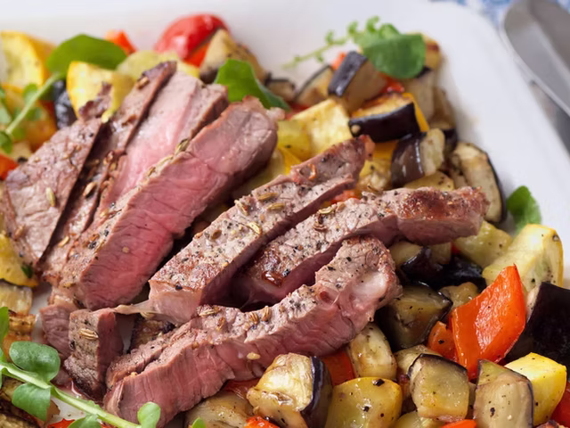 Fiorentina con patate al forno o verdure (per 2 persone)