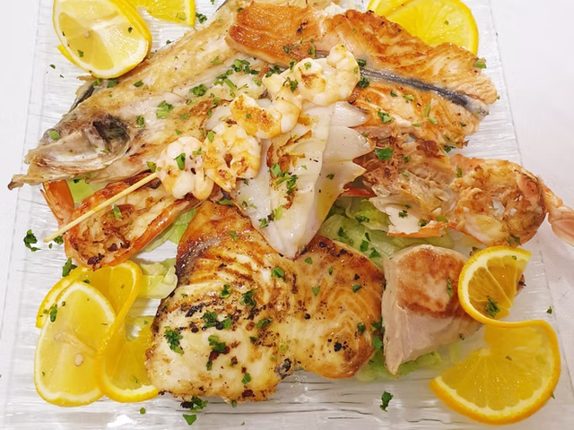 Gran misto di pesce alla griglia*
